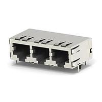 Đầu nối mô-đun / Đầu nối Ethernet 8P, MJ, R/A, 1X3 SHLD PCB PNL GNDS AMP Connectors - TE Connectivity 1761825-1