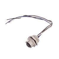 Amphenol LTW M12D-04PFFC-SH8B15 Sensor Cables / Actuator Cables M12 Circular Metric Connector, D Code, Metal, 4A, 04 pins, Female Connector, Female Contact, Hexagonal, Screw Thread, Crimp, Receptacle With Cable/Wire, Length 150mm, IP68 / IP69K