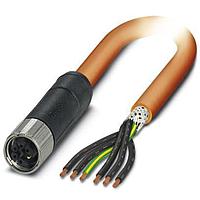 PHOENIX CONTACT 1414906 Sensor Cables / Actuator Cables 6POS Power Cable Orange 1.5m
