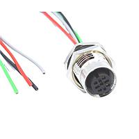 NorComp FPM12A05I12CR02 Sensor Cables / Actuator Cables M12 5P FML BRSS/NKL REAR M16 12 PIGTAIL
