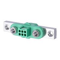 Harwin G125-2240696F5 Wire Housings 3+3 Pos FCableHouse Rear Panel Mount
