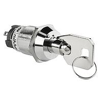 Công tắc khóa 19mm On-None-On ống, Chìa khóa #049 NKK Switches CKL12BTW01-049