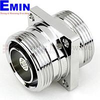 Fairview Microwave SM3388 7/16 DIN Female to 7/16 DIN Female 4 Hole Flange  Adapter (6 Ghz)