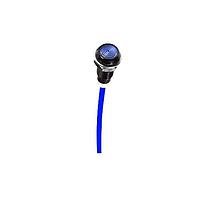BIVAR LC3-6.000-F6PD67PR-6 Flexible Light Pipes Light Pipe, Flexible, 2mm. Fiber Optic Core, 6.0mm. Diffused Low Profile Lens, 6.0in. Length, Blue
