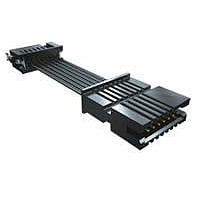 Samtec TFSS-10-28C-G-06.00-S Rectangular Cable Assemblies .050" Tiger Eye(TM) Single Row Discrete Wire Cable Assembly