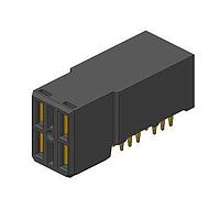 Amphenol FCI 10052620-4554P00LF Receptacles RA COPLANAR PWR REC