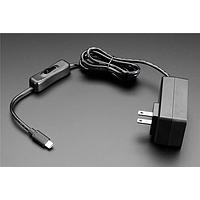 Nguồn điện tường với phích cắm cố định và USB C - Đầu ra 5V 4A kèm công tắc Adafruit 5803