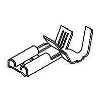 AMP Connectors - TE Connectivity 63011-2 (CUT STRIP) Tab 18-14 AWG .250 RCPT Cut Strip of 100