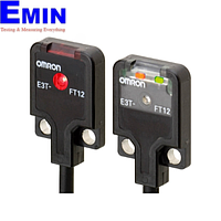 Cảm biến quang điện nhỏ gọn tích hợp bộ khuếch đại OMRON E3T-FT12 2M (0-500 mm, Thu-phát, NPN, Dark-ON)
