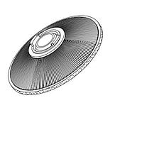 LedLink Optics LL01CR-DAX38L02-M2 Lens Assembly V-cut lens 38 deg with Diffusion sheet & Connector