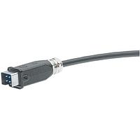 HARTING 33541110050001 Fiber Optic Cable Assemblies Han 3A metal Cable Assembly, single ended with2xLC Duplex Single Mode, 5m