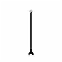 BIVAR SZ1-10.00-F4PRD54 Flexible Light Pipes with LEDs Optical Fiber Color Black 10in L