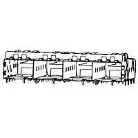 AMP Connectors - TE Connectivity 2007422-1 アクセサリー SFP+ 1x4 ケージおよびライトパイプアセンブリ