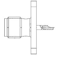 Amphenol SV Microwave M39012/60-3002 RF MILスペックコネクタ SMAフランジマウントジャックパネルレセプタクルはんだ付けポット
