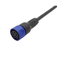 Bulgin PXP4000/010/06S Sensor Cables / Actuator Cables Pre-wired Flex Cable Connector - 10m - 6 Contacts - Socket