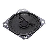 Same Sky (formerly CUI Devices) CDS-5017-0258SE Speakers 66x 66 x 20 mm deep square, paper, Ferrite, .25 W, 8 ohm, 500 Hz, solder eyelets