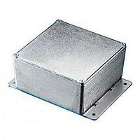 Bud Industries CU-4477-B Enclosures Econobox Diecast Aluminum Box with Mounting Bracket Black (7.4 X 1.5 X 4.7 In)