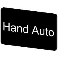 SIEMENS 3SU19000AD160DB0 Labeling Plate, Hand Auto INSCR. LABEL, BLK 17.5 X 27MM, HAND AUTO