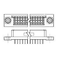 Hộp ổ cắm II 3 hàng lắp ráp ổ cắm 150 chân AMP Connectors - TE Connectivity 533495-2