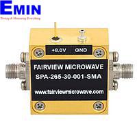 Fairview SPA-265-30-001-SMA 12.4 GHz to 26.5 GHz, Medium Power Broadband Amplifier with 24.5 dBm, 35 dB Gain and SMA