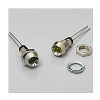 BIVAR MPR3SRC Indicators Panel Mount LED Assembly, 3 mm Super Red LED w\ Water Clear Lens, No Wire