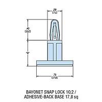 Heyco 10779 PCB Support HCBS-16-AB NATURAL NYL PCB Support ADH