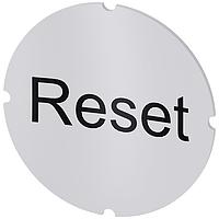 SIEMENS 3SU19000AB710DU0 Insert Label, Reset INSERT LABEL F. ILLUM PUSHBUTTON, RESET