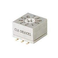 Công tắc DIP 16 vị trí gắn bề mặt bước chân 2.54 mm bộ truyền động chéo phẳng Same Sky (formerly CUI Devices) RDS6-16S-1065-SMT-TR