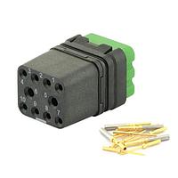 Eaton Souriau-Sunbank 8MQ2M9910SDS Modular Connectors - Push Pull MQuick module, unsealed, with female crimp contacts, delivered with cap