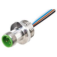 Murrelektronik 7024-17161-9730020 Connectors M12 male receptacle A-cod. FM F&B Pro, wires PP 8x0.25 0,2m