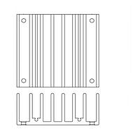 Tản nhiệt dòng PY Tản nhiệt PYQ 21mm cánh tản nhiệt ngang TDK-Lambda ACC-PYQB-HC01