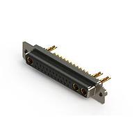 EDAC 628-25W3222-1T2 Mixed Contact D-Sub Connectors Vertical Combo Dsub