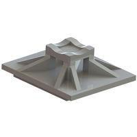 Giá Đỡ Dây Rút, Giá Đỡ Dây Rút, Gắn Keo, Tự Nhiên, 0,50 in Vuông Essentra Components MFTH-2-01A1-M