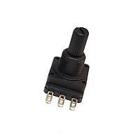 Biến trở gắn bảng xoay 470 Ohm Điện trở Độ chính xác 20% Công suất 0,2W Trục nhựa 16mm Tuyến tính Ngang Chân hàn Số lượng lớn Amphenol Piher PC16SH-07CP04-471A2020-TA
