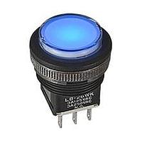 NKK Switches LB16SKW01-A プッシュボタンスイッチ SPDT ON-ON ブラック スクエア ブラックキャップ