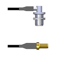 Amphenol Custom Cable Q-1S02Z0008072i RF Cable Assemblies N-RJB/SMA-SJ RG58 72I