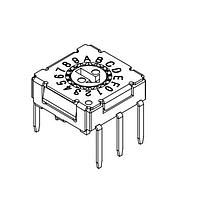 Công tắc DIP quay DIP Switch, 7.2 x 7.2 x 2.9 mm, bộ truyền động mũi tên 16 vị trí, TH Same Sky (formerly CUI Devices) RDS-16S-7229-A-D