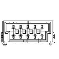Đầu nối MAXIBR_QT M 2X5P RA SMT Mạ thiếc Đen ERNI - TE Connectivity 524612-E