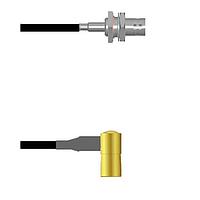 Amphenol Custom Cable Q-0403S0003008i RF Cable Assemblies BNC-SJB/SMB-RP G174 8I