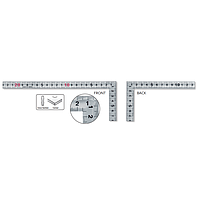 Thước vuông NIIGATA SEIKI SDD-50CKD, 500x250 mm
