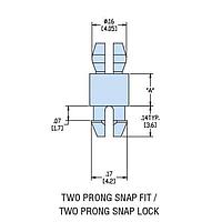 Heyco 10270F PCBサポート HCBP-09 V-0 ナチュラル
