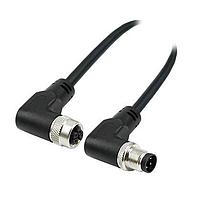 Mueller CL5BD08M010 Sensor Cables / Actuator Cables L-Coded M12 5-Position Male Right Angle to Female Right Angle 16 AWG 10M