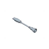 Đầu nối I/O USB, Mini B 2.0, Nhựa, 1.5A, Đầu nối cái, Thẳng tới thẳng, Ren vặn, Đúc kép đầu cuối, Dài 1000mm, IP67 Amphenol LTW NUB20FL-NAML-SA001