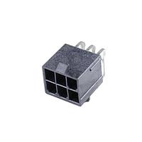 Molex 50-36-2462 Shrouded MiniFit Jr RA Hdr Assy LCP 6 w/prs pgs