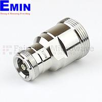 Fairview Microwave SM4418 7/16 DIN Female to 4.1/9.5 Mini DIN Female Adapter (6 Ghz, IP67 Mated)