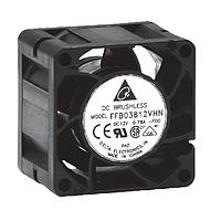 Quạt ống trục ống, 38x28mm, 12VDC, Bi, 3 Dây Dẫn, Cảm Biến Khóa Rotor, Bộ Đo Tốc Độ Delta Electronics, Inc. FFB03812HN-F00