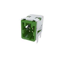 Amphenol Commercial Products HSCHD02DR3001R Automotive Connectors HSC Series / PCB Side Header / D Code / R/A / Green Dip / 0.15um Au / Tape & Reel