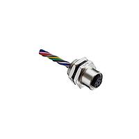 Amphenol LTW M12A-04PFFC-SH8C50 Sensor Cables / Actuator Cables M12 Circular Metric Connector, A Code, Metal, 4A, 04 pins, Female Connector, Female Contact, Hexagonal, Screw Thread, Crimp, Receptacle With Cable/Wire, Length 500mm, IP68 / IP69K