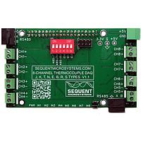 Sequent Microsystems SM-I-019 Sequent Microsystems 8채널 열전대 DAQ 8층 적층형 HAT for Raspberry Pi