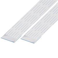 Cáp nhảy FFC / FPC 1mm Pitch FlatFlexCable, 17 tiếp điểm, Dẫn điện cùng phía, Dài 228mm/9in, Mạ thiếc GCT (Global Connector Technology) 10-17-A-0228-C-4-08-4-T
